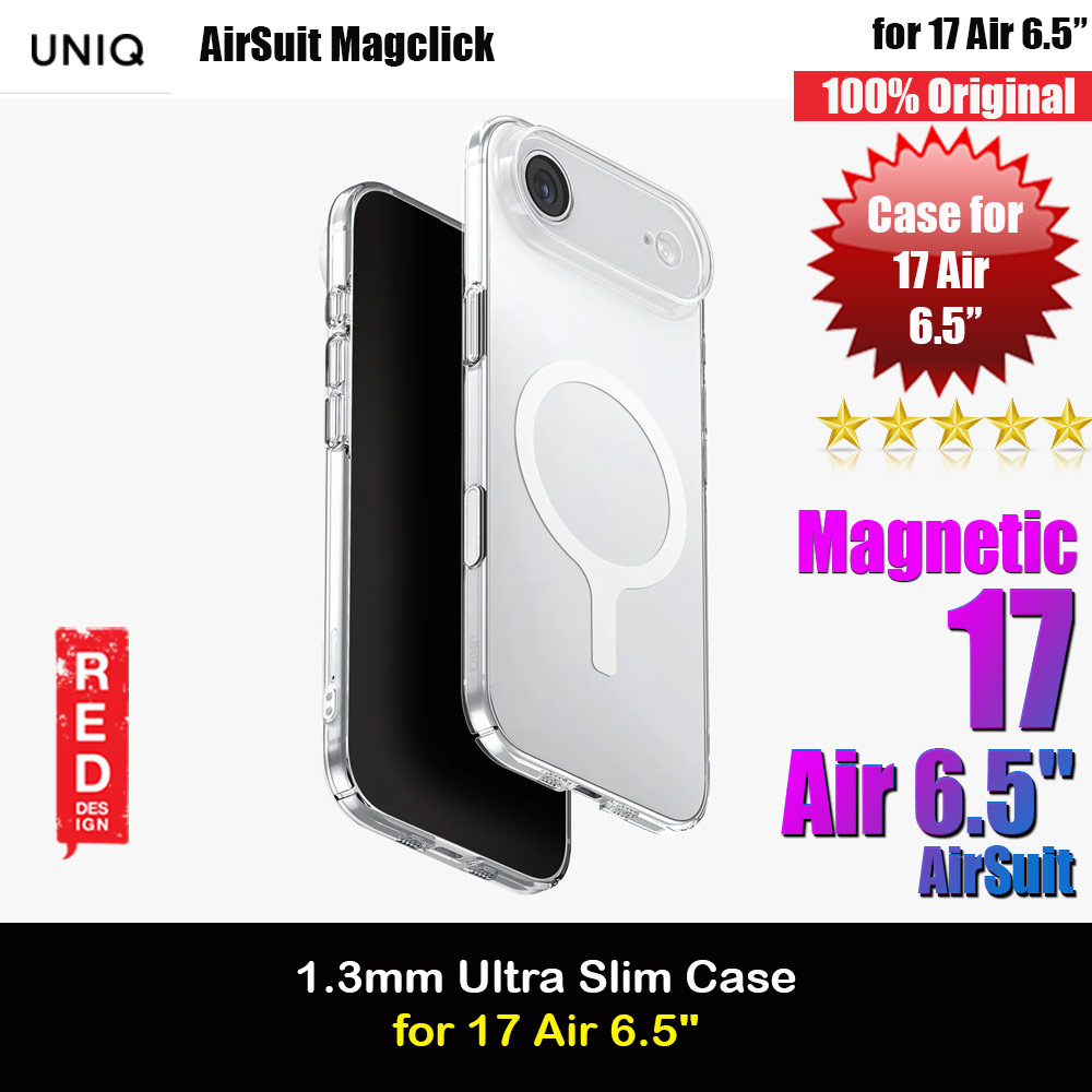 Uniq Airsuit Magclick Ultra Slim Protection Case for iPhone 17 Air 6.5 (Clear)