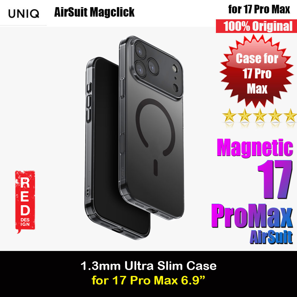 Uniq Airsuit Magclick Ultra Slim Protection Case for iPhone 17 Pro Max 6.9 (Smoke)