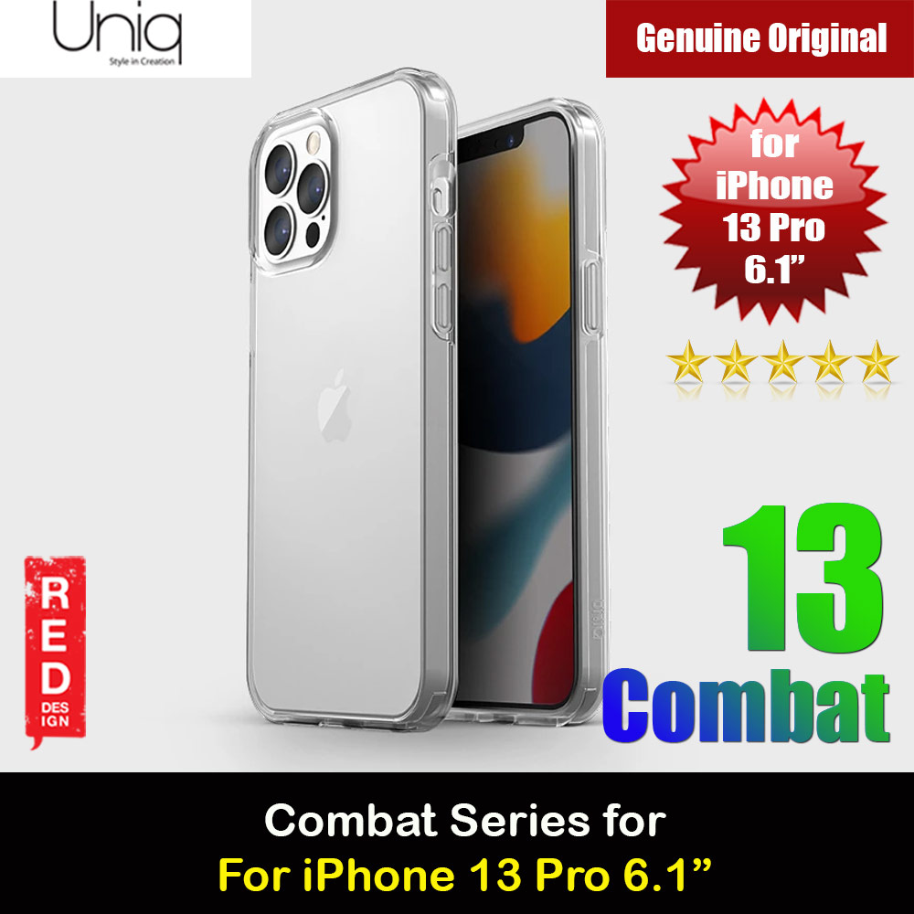 Uniq Clarion Dual Defense Ultra Tough Drop Protection Case for iPhone 13 Pro 6.1 (Clear)