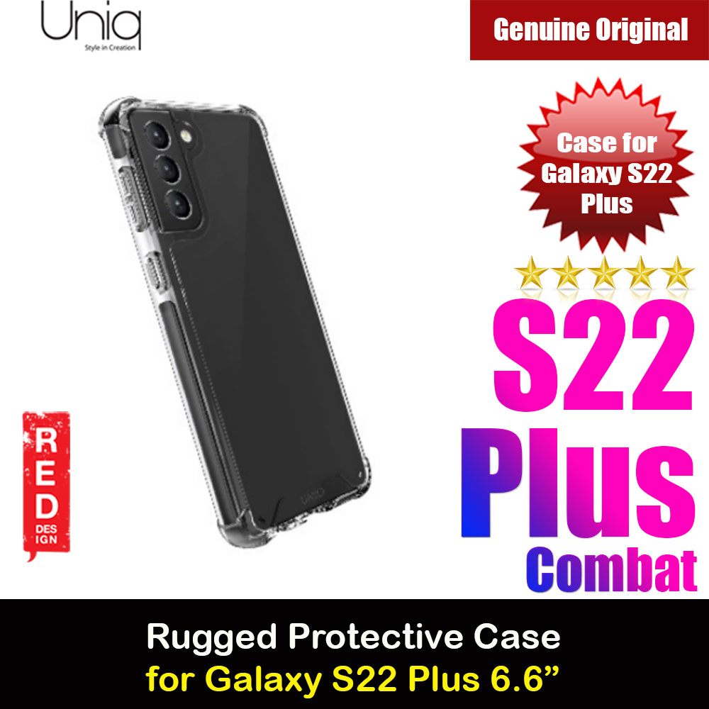 Uniq Combat Series Military Grade Drop Protection Case for Galaxy S22 Plus 5G 6.6 (Black)