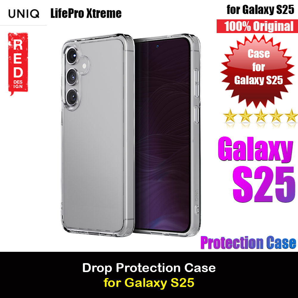 Uniq Lifepro Xtreme Series Drop Protection Crystal Clear Case for Samsung Galaxy S25 (Clear)