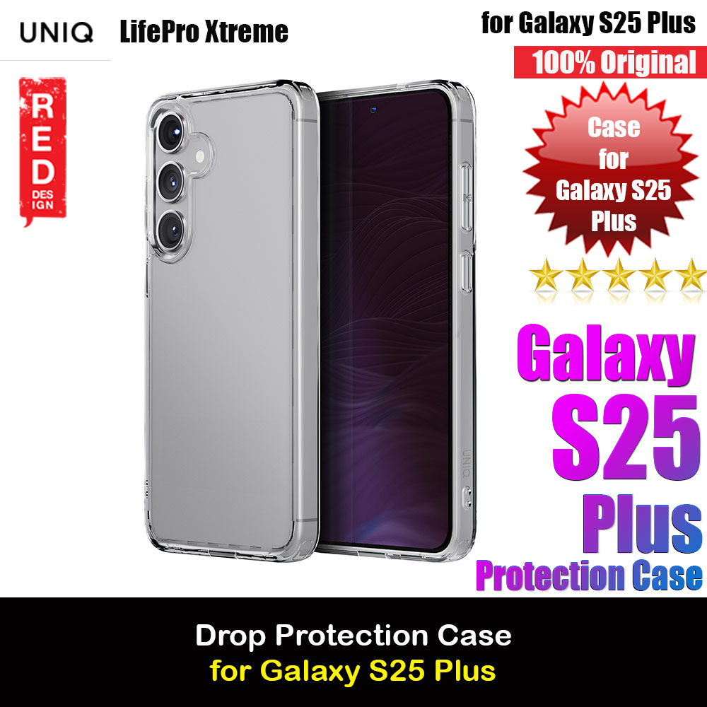 Uniq Lifepro Xtreme Series Drop Protection Crystal Clear Case for Samsung Galaxy S25 Plus (Clear)