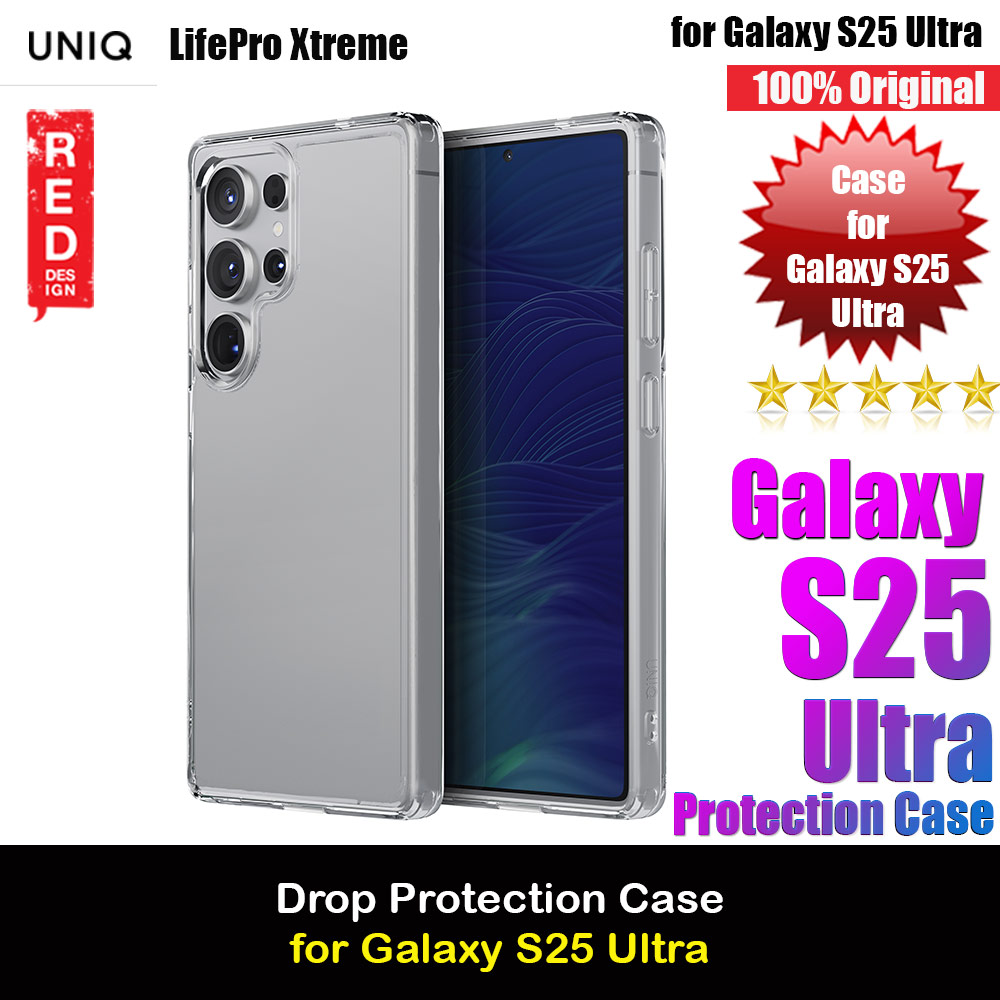 Uniq Lifepro Xtreme Series Drop Protection Crystal Clear Case for Samsung Galaxy S25 Ultra (Clear)
