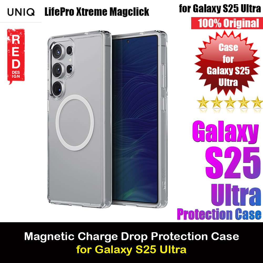 Uniq Lifepro Xtreme Series Magclick Drop Protection Crystal Clear Case for Samsung Galaxy S25 Ultra (Clear)