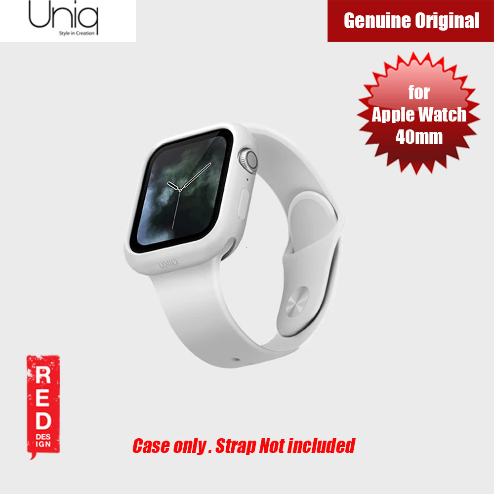 Uniq Lino Series Premium Liquid Silicone Case for Apple Watch Series 4 40mm (White)