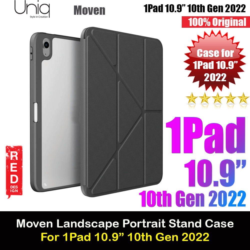 Uniq Moven Hybrid Flip Cover Stand Case for Apple iPad 10.9 10th Gen 2022  (Grey)