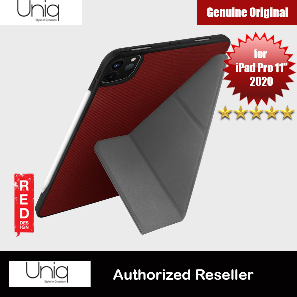Uniq Transforma Rigor Protection Flip and Standable Case for Apple iPad Pro 11 2nd 2020 (Red)