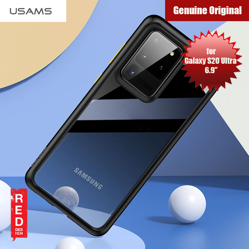 USAMS Janz Series Protection Case for Samsung Galaxy S20 Ultra 6.9 (Black)