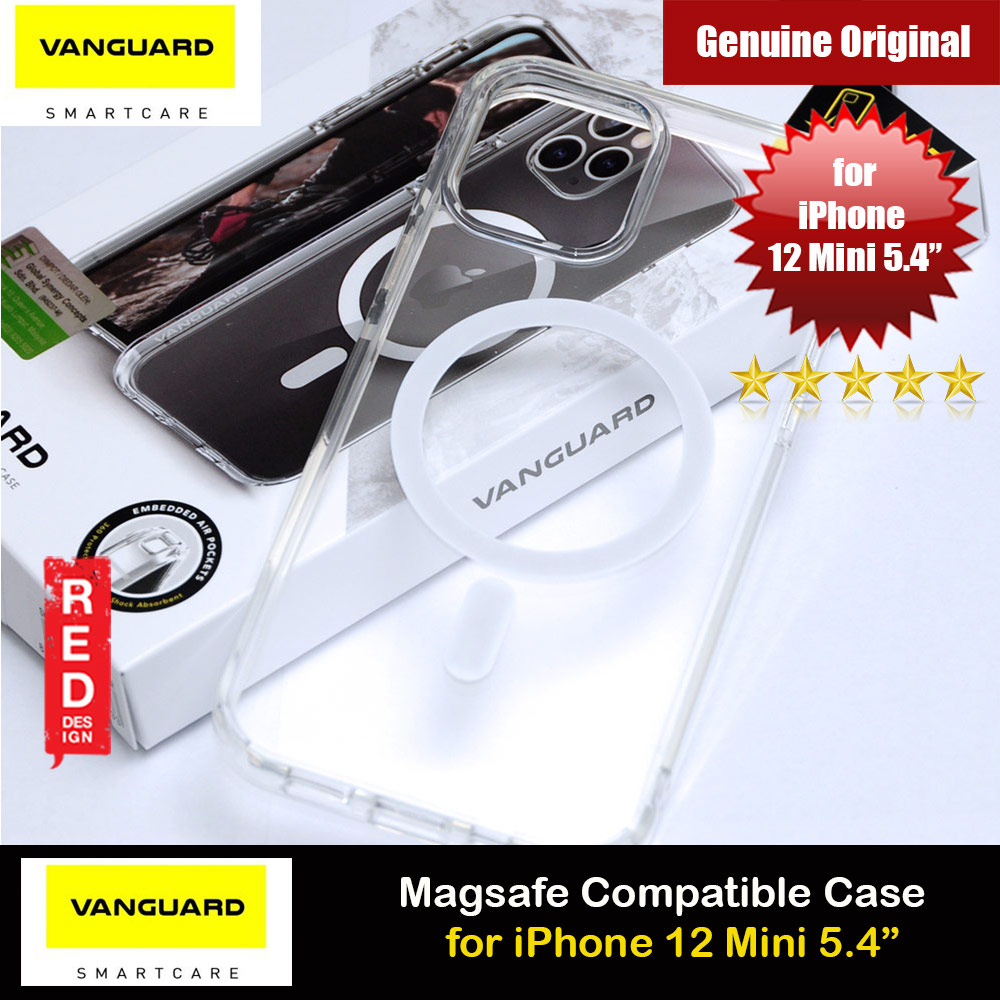 Viva Madrid Vanguard Halo Magsafe Compatible Clear Drop Protection Case for iPhone 12 Mini 5.4 (Clear)