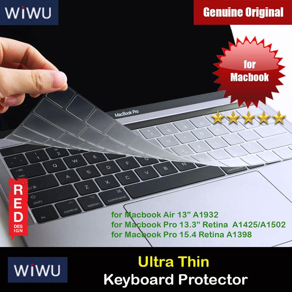 WIWU High Transparency Ultra Thin Keyboard Cover Protector for Macbook Air 13" 2018 A1932 Macbook Pro 13" Retina 2012 A1425 2015 A1502 Macbook Pro 15.4" Retina 2013 A1398