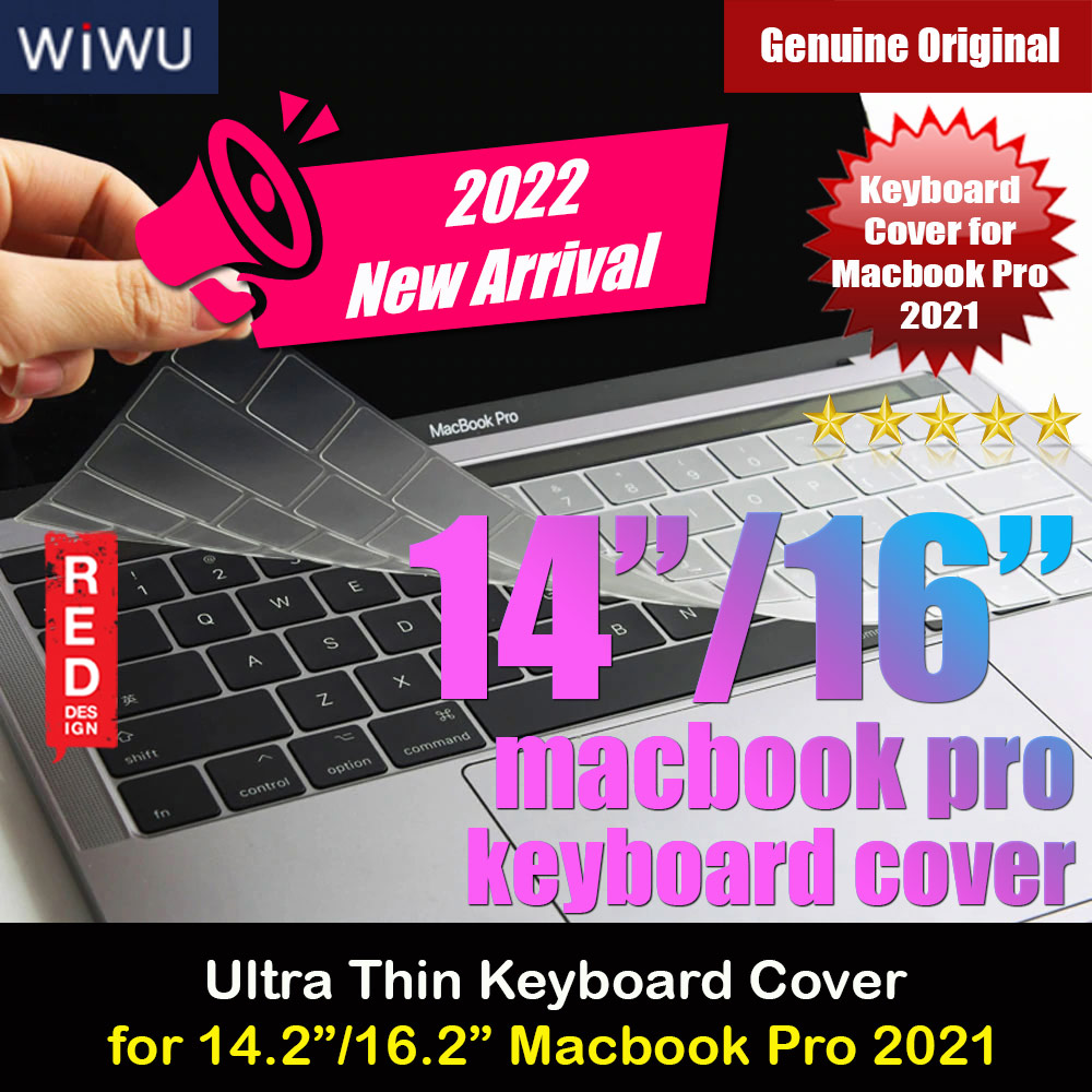 WIWU High Transparency Ultra Thin Keyboard Cover Protector for Macbook Pro 14.2" 2021 A2442 Macbook Pro 16.2" 2021 A2485 M1 Pro M1 Pro Max 2021