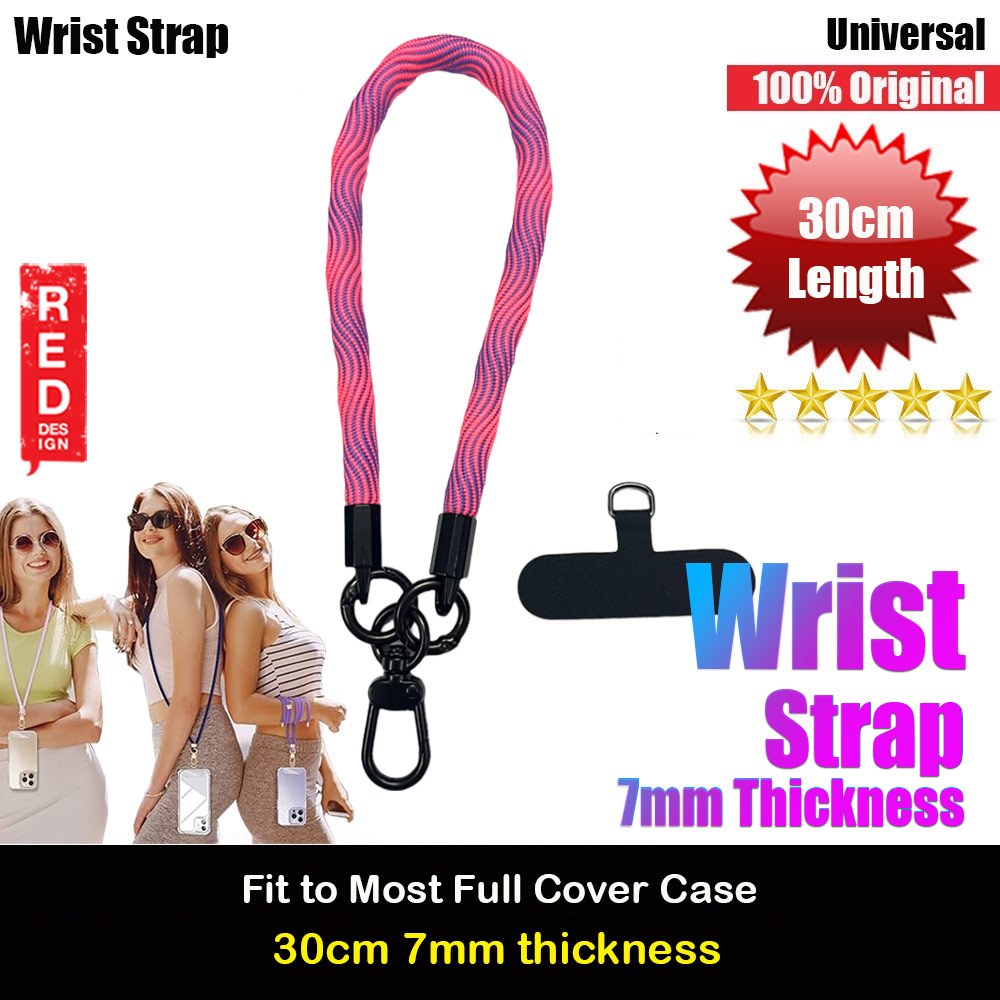 Red Design Selected Wrist Strap for phone (Pink Purple)