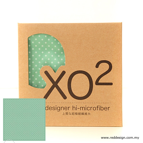 XO2 Design Hi-Microfiber for iPad Camera Laptop Eye Glasses Handkerchief - Firty Polka Dot Green