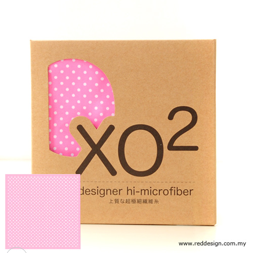 XO2 Design Hi-Microfiber for iPad Camera Laptop Eye Glasses Handkerchief - Firty Polka Dot Pink