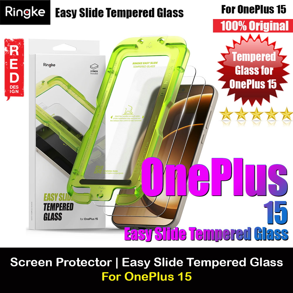 Ringke Easy Slide Tempered Glass Screen Protector for OnePlus 15 (2 Pack)