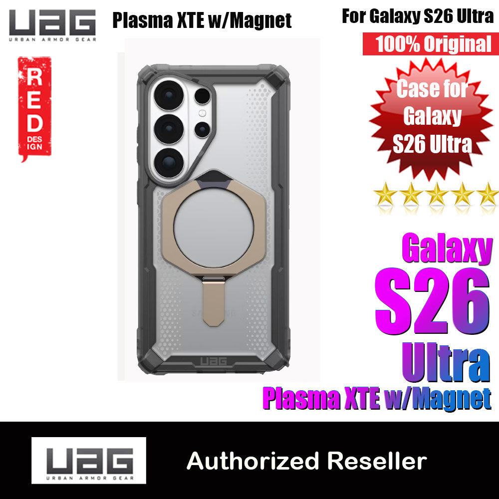 UAG Plasma XTE Galaxy S26 Ultra Kickstand Drop Protection Case Case with Magnetic Charging Compatible (Ash Titanium)