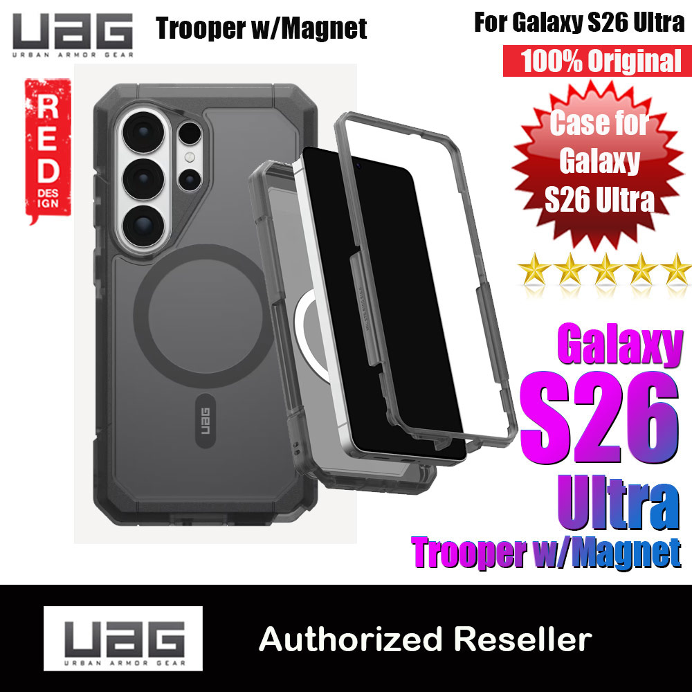 UAG Trooper for Samsung Galaxy S26 Ultra Drop Protection Case Case with Magnetic Charging Compatible (Ash)
