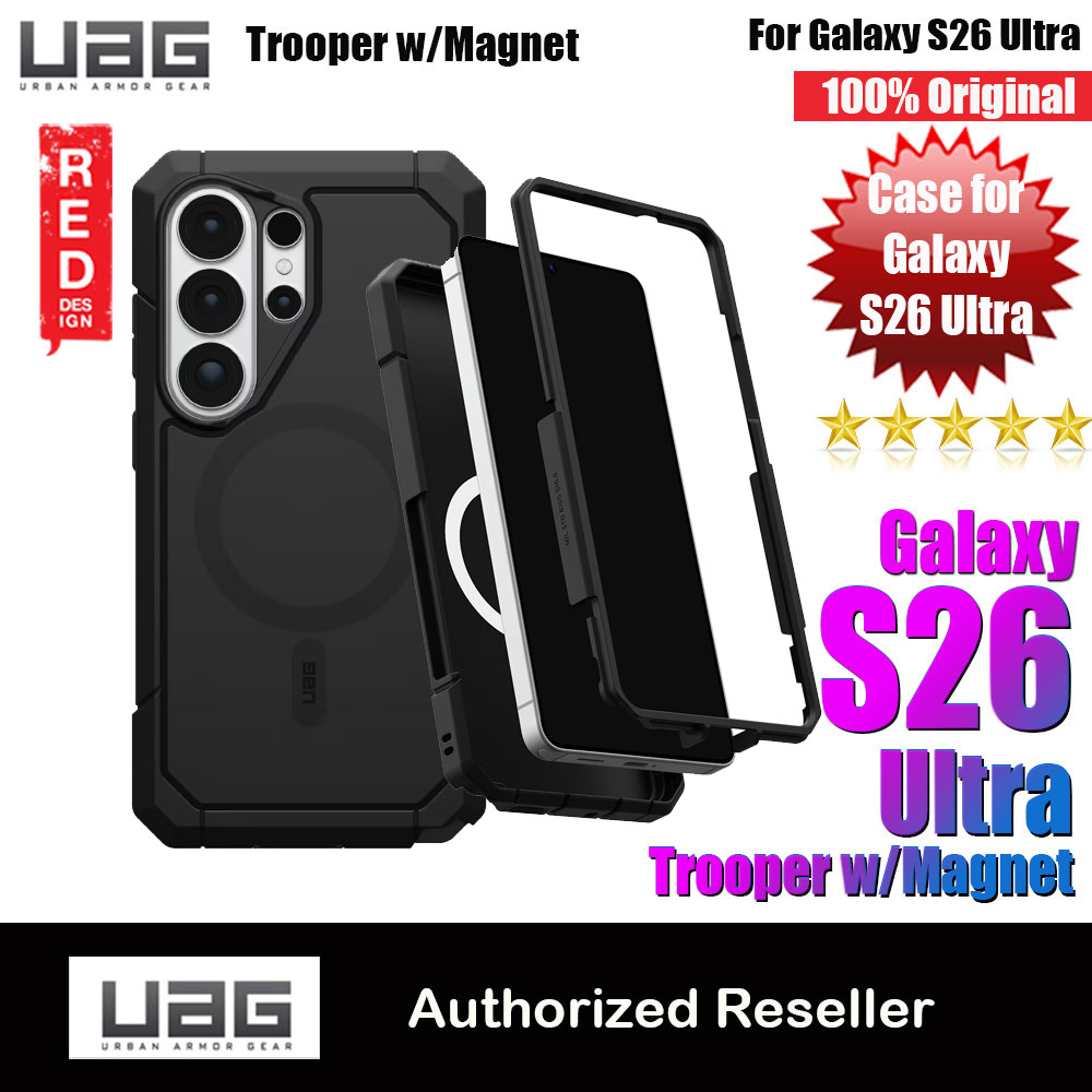UAG Trooper for Samsung Galaxy S26 Ultra Drop Protection Case Case with Magnetic Charging Compatible (Black)