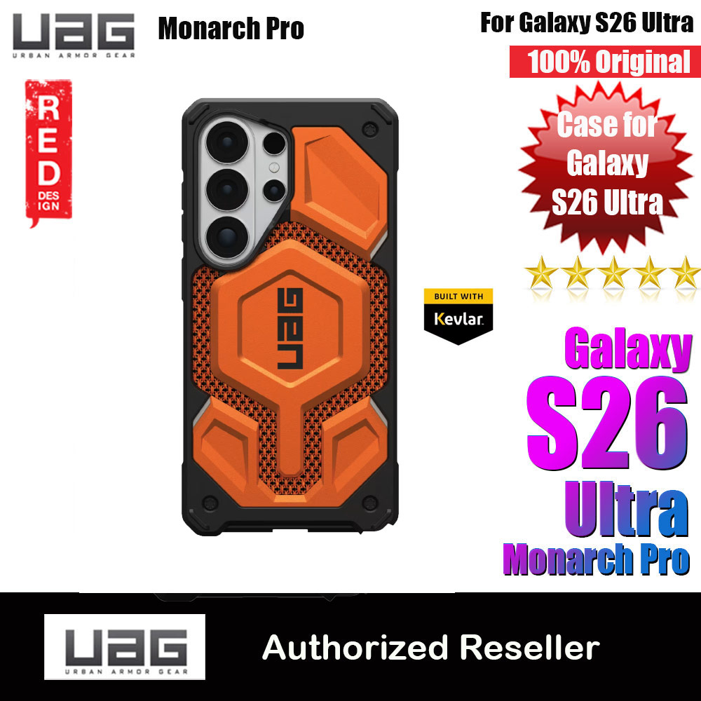 UAG Monarch Pro Magsafe Compatible Drop Proof Case for Samsung Galaxy S26 Ultra (Burnt Orange)