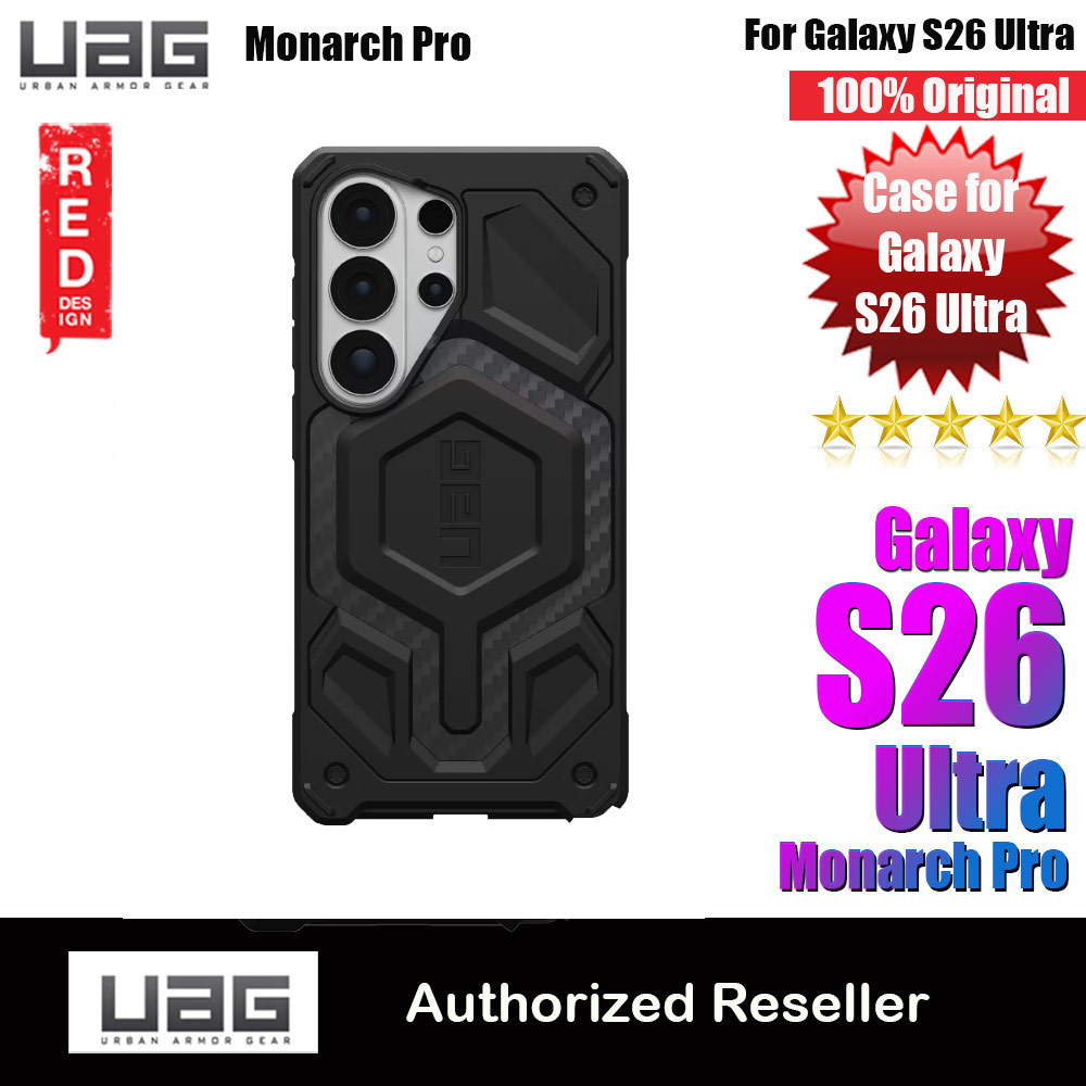 UAG Monarch Pro Magsafe Compatible Drop Proof Case for Samsung Galaxy S26 Ultra (Carbon Fiber)