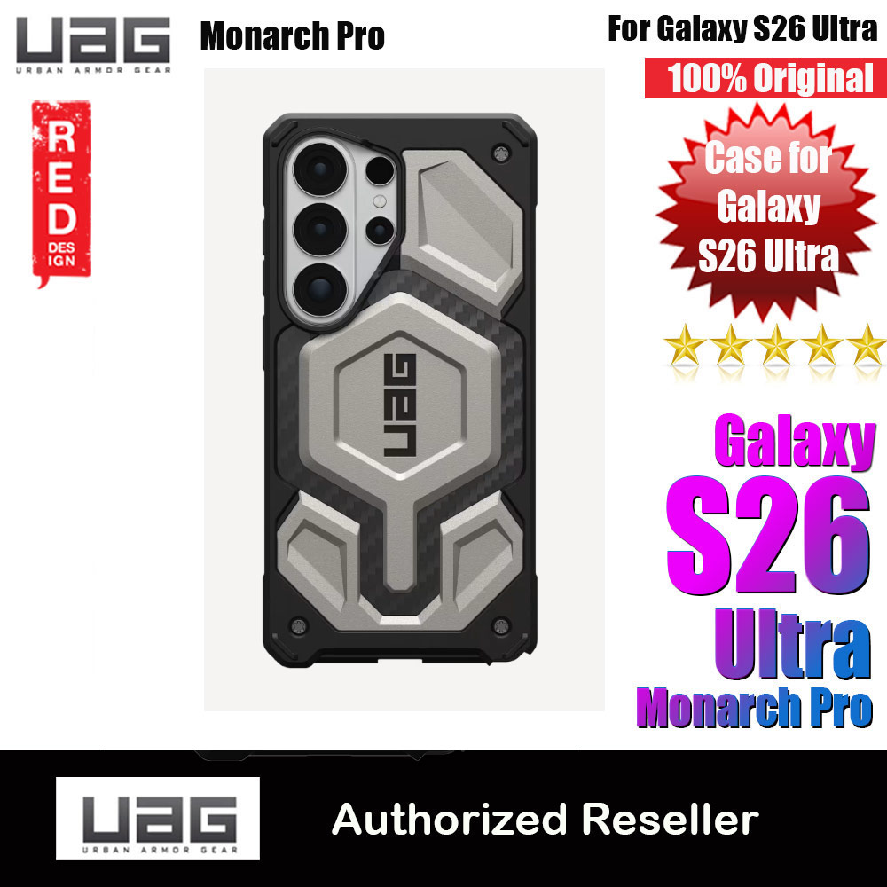 UAG Monarch Pro Magsafe Compatible Drop Proof Case for Samsung Galaxy S26 Ultra (Titanium)
