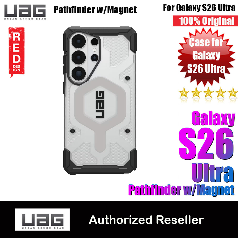 UAG Pathfinder Magsafe Compatible Drop Proof Case for Samsung Galaxy S26 Ultra (Ice Silver)