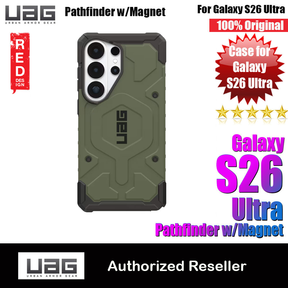 UAG Pathfinder Magsafe Compatible Drop Proof Case for Samsung Galaxy S26 Ultra (Olive Drab)