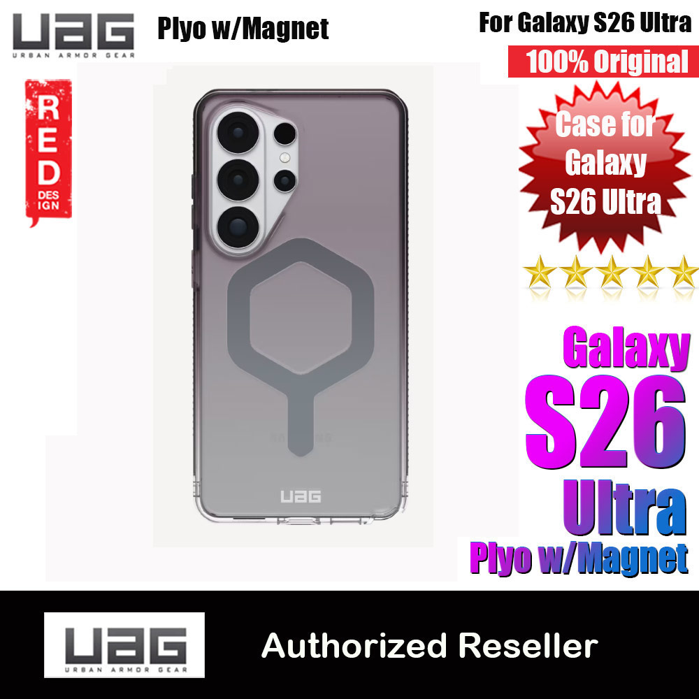 UAG Plyo Pro for Samsung Galaxy S26 Ultra High Quality Drop Protection Clear Case with Magnetic Charging Compatible (Black Clear Ombre)