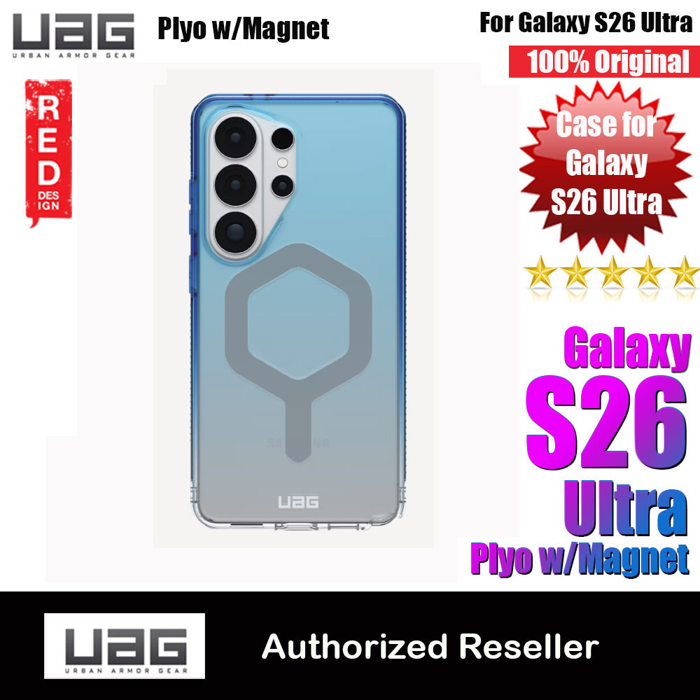 UAG Plyo Pro for Samsung Galaxy S26 Ultra High Quality Drop Protection Clear Case with Magnetic Charging Compatible (Blue Ombre)