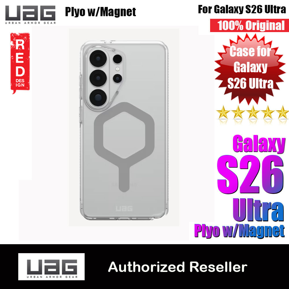 UAG Plyo Pro for Samsung Galaxy S26 Ultra High Quality Drop Protection Clear Case with Magnetic Charging Compatible (Ice Silver)