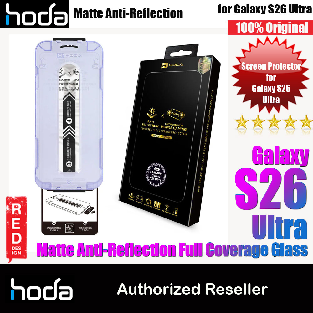 Hoda Matte Anti Reflection Full Coverage Tempered Glass Screen Protector for Samsung Galaxy S26 Ultra (Matte)