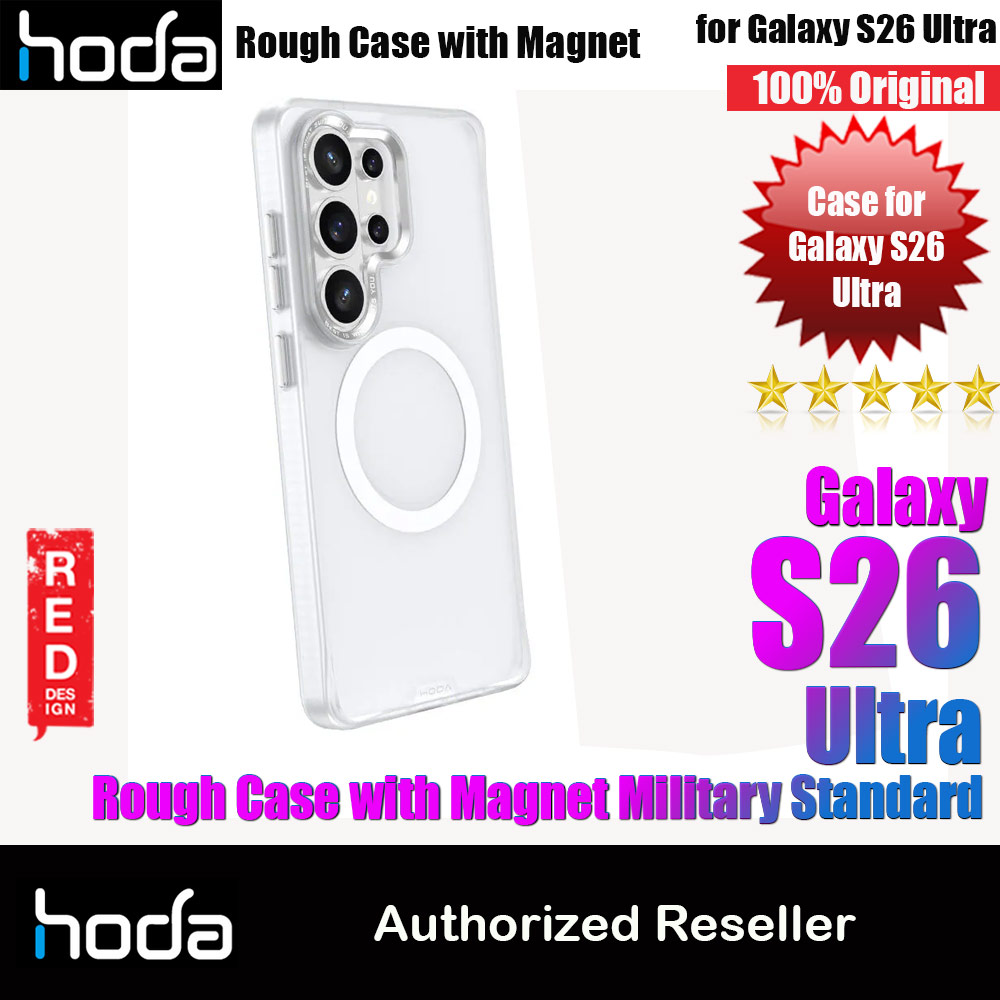 Hoda Rough Case with Magnet Magnetic Military Standard Cover Casing for Samsung Galaxy S26 Ultra (Matte)