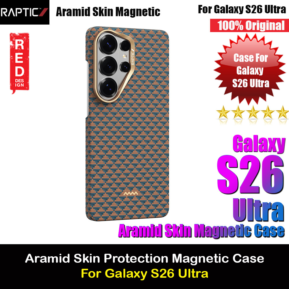 Raptic Aramid Skin Magnetic Compatible Protection Case for Samsung Galaxy S26 Ultra (Destiny)