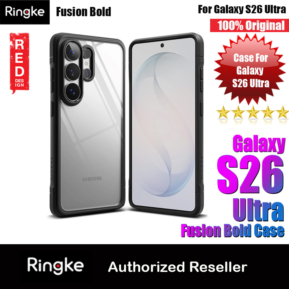 Ringke Fusion Bold Transparent Protection Case for Samsung Galaxy S26 Ultra (Black)