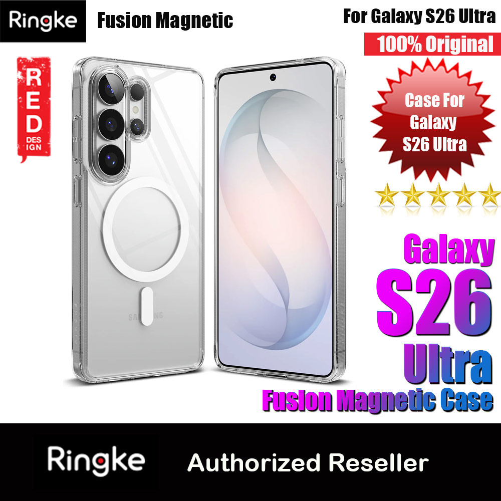Ringke Fusion Magnetic Transparent Protection Case for Samsung Galaxy S26 Ultra (Clear)
