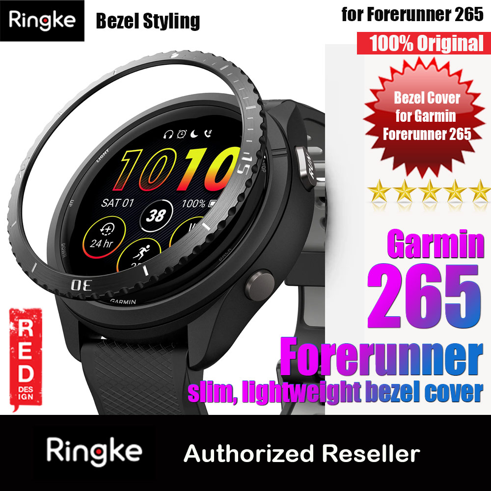 Ringke Slim and Lightweight Design Stainless Steel Bezel for Garmin Forerunner 265 (RG12)