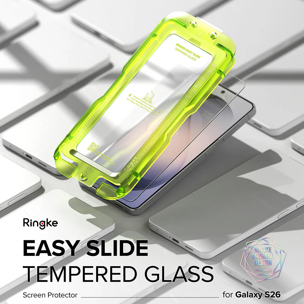 Ringke Easy Slide Tempered Glass Screen Protector for Samsung Galaxy S26(Clear) 2pcs
