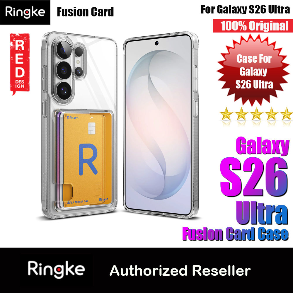 Ringke Fusion Card Holder Protection Case for Samsung Galaxy S26 Ultra (Clear)