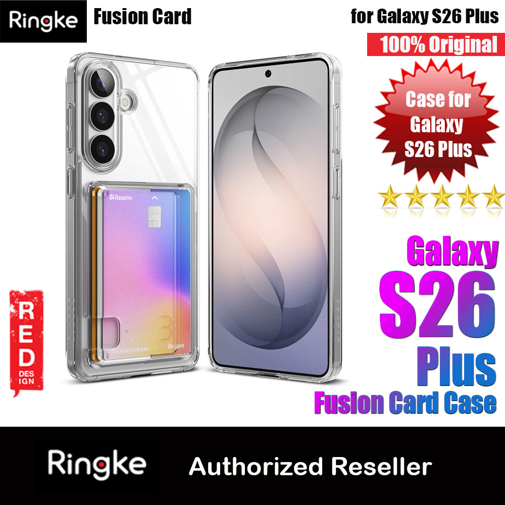 Ringke Fusion Card Holder Protection Case for Samsung Galaxy S26 Plus(Clear)