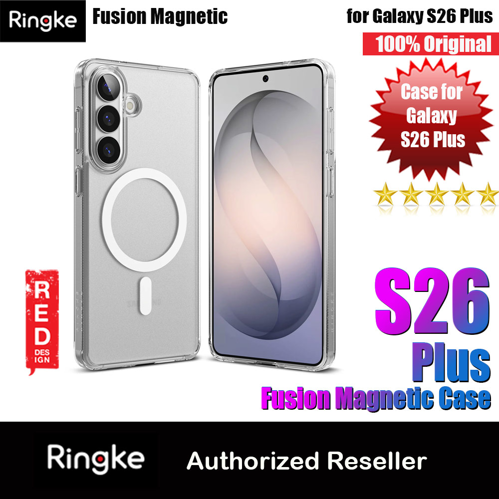 Ringke Fusion Magnetic Transparent Protection Case for Samsung Galaxy S26 Plus (Matte Clear)