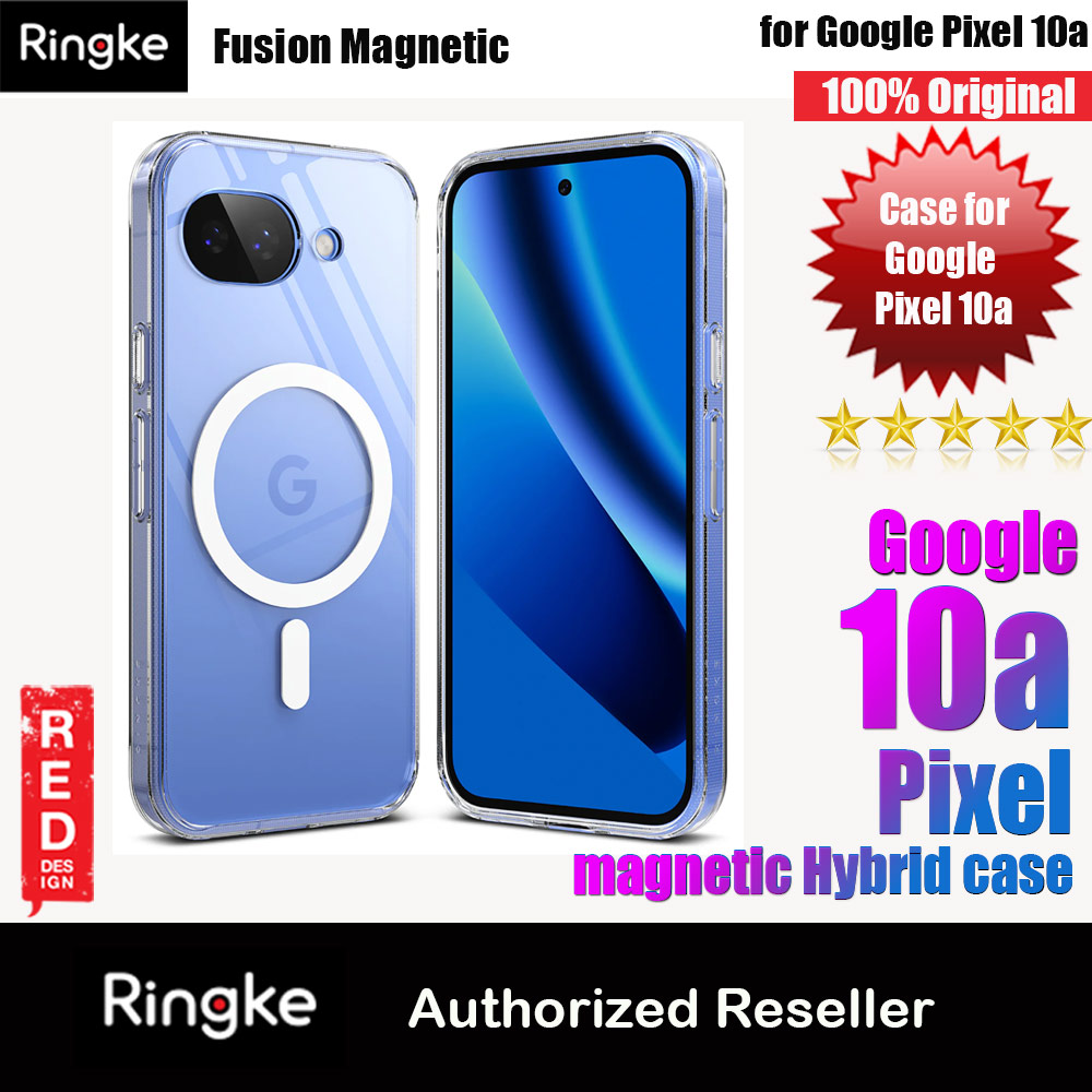 Ringke Fusion Magnetic Transparent Hybrid Protection Case for Google Pixel 10a (Clear)