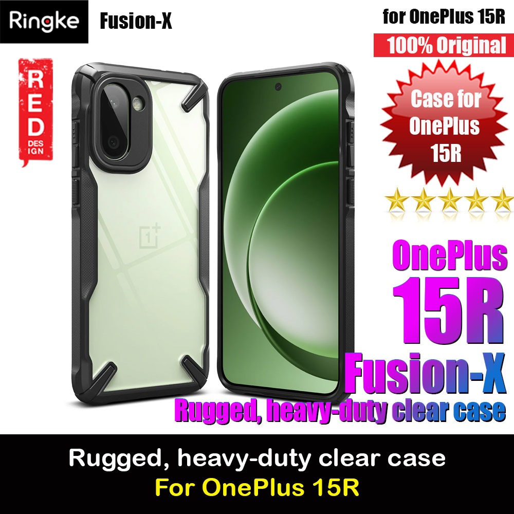 Ringke Fusion X OnePlus 15 Drop Protection Case for OnePlus 15R  (Black)