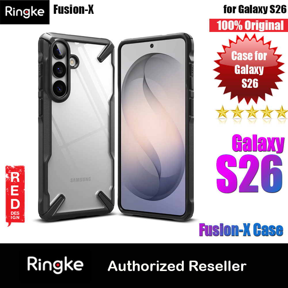 Ringke Fusion X Rugged Heavy Duty Protection Case for Samsung Galaxy S26 (Black)