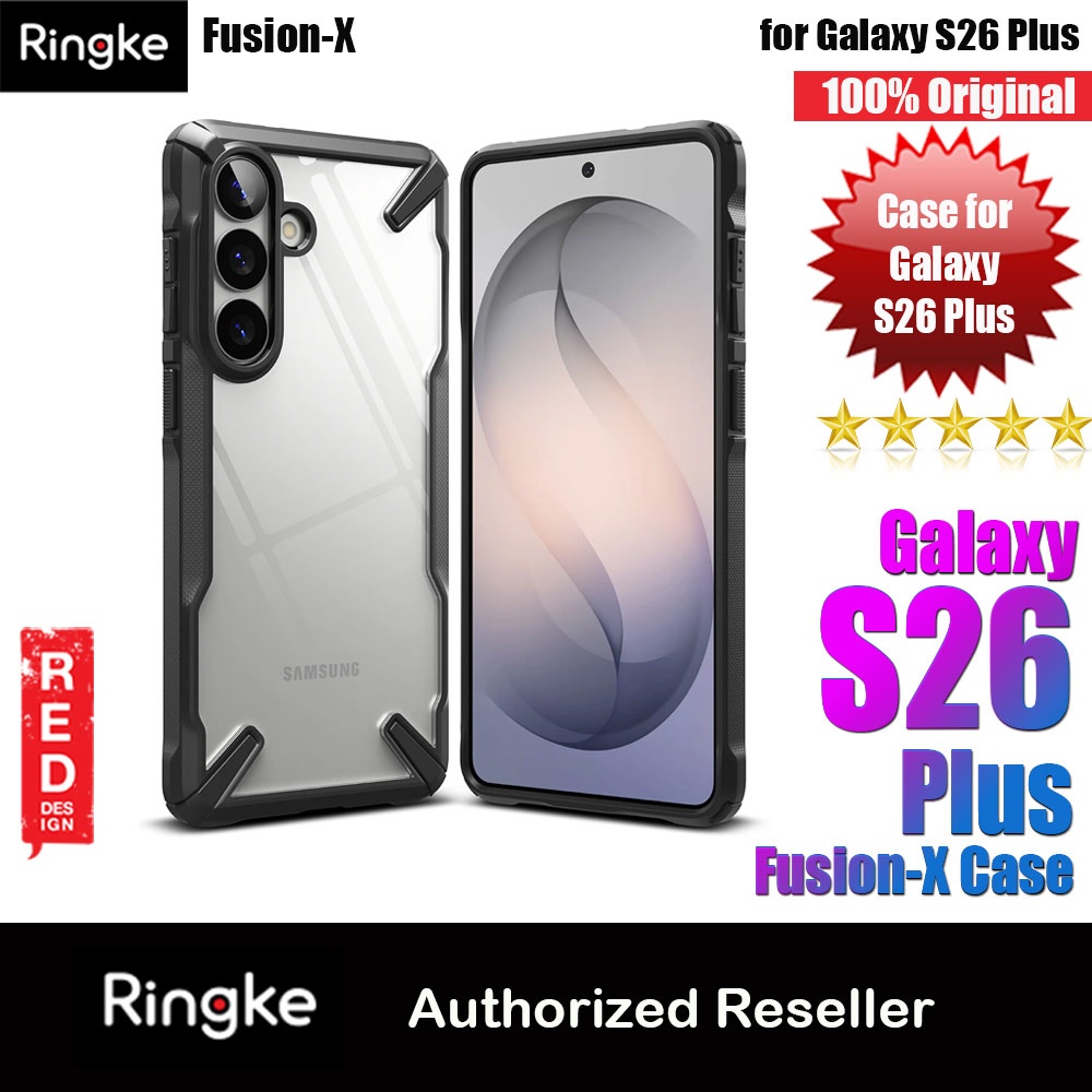 Ringke Fusion X Rugged Heavy Duty Protection Case for Samsung Galaxy S26 Plus (Black)