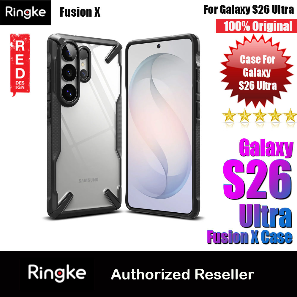 Ringke Fusion X Rugged Heavy Duty Protection Case for Samsung Galaxy S26 Ultra (Black)