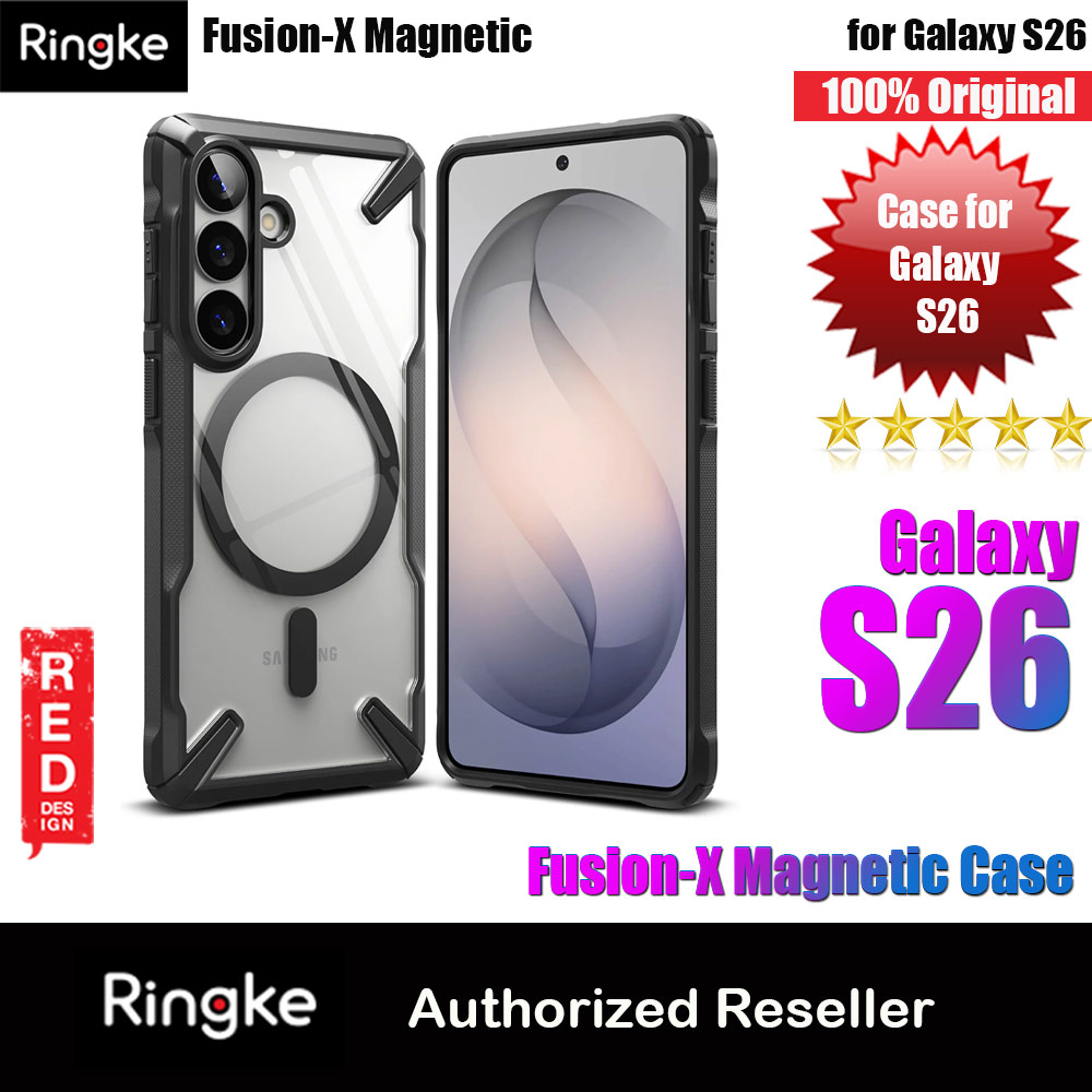 Ringke Fusion X Magnetic Rugged Heavy Duty Protection Case for Samsung Galaxy S26 (Black)