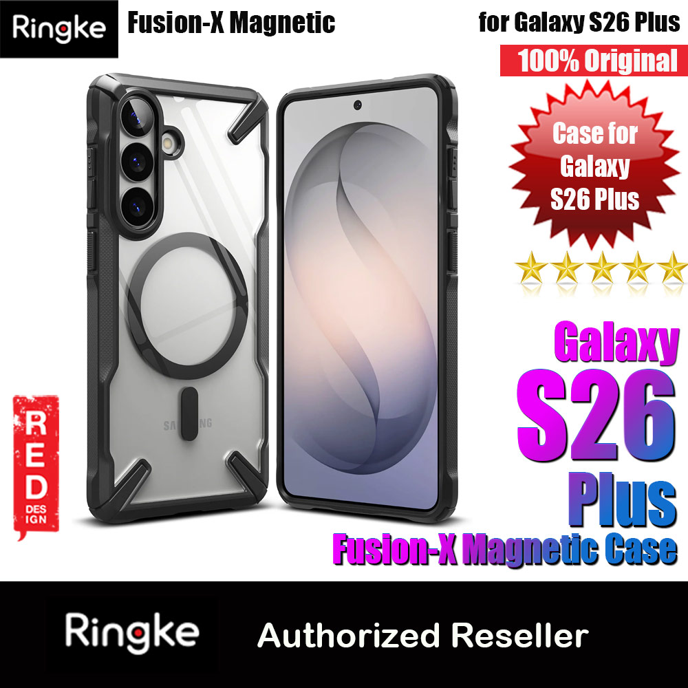 Ringke Fusion X Magnetic Rugged Heavy Duty Protection Case for Samsung Galaxy S26 Plus (Black)