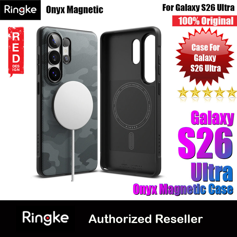 Ringke Onyx Magnetic Slim TPU Protection Case for Samsung Galaxy S26 Ultra (Camo Black)