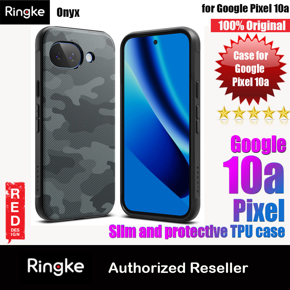 Ringke Onyx Slim TPU Protection Case for Google Pixel 10a (Camo Black)