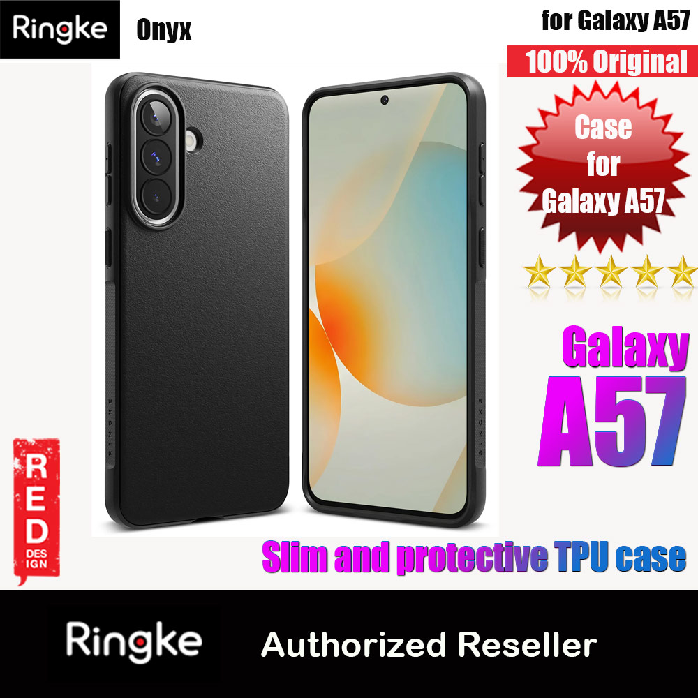 Ringke Onyx Slim TPU Protection Case for Samsung Galaxy A57 (Black)